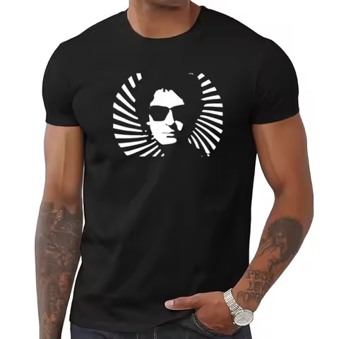 Soda Stereo Gustavo Cerati Black T Shirt Rock En Espanol Playera Negra T5L2
