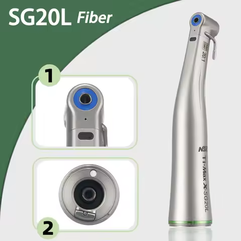 20:1 Dental Surgery Implant Handpiece NSK Ti-Max DSG20L Optic Fiber Dental Contra Angle Detachable E