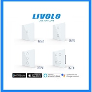 [SG Seller] Livolo UK/SG Standard Switch 1/2/3/4 Gang 1/2 Way Remote Wireless Wall Switch (Work with