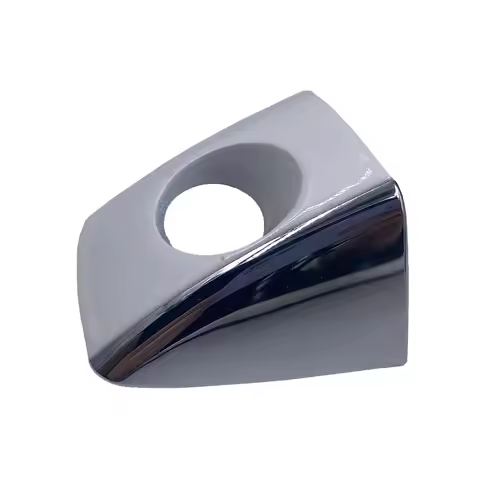 Front Left White Chrome Door Handle Lock Key Hole Cap For Audi A6 A7 C7 Avant S6 quattro C8 A8 S8 RS