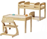 Yamatoya Buono兒童木製桌椅+書架套裝