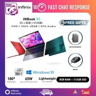 INFINIX InBook X1 Intel i5 10th Gen | Intel Core i5-1035G1 [8GB+512GB] PCIe SSD Laptop with 1 Year Warranty by Infinix