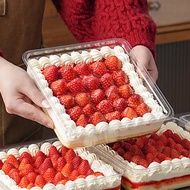Strawberry Cake Packaging Box Transparent Cream Box Melaleuca Cake Packaging Box Dessert Packaging B