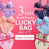 Bra and Panty Lucky Bag (3 Sets)(49FUKU5P)