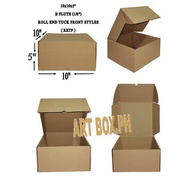 【packing shop] 10X10X5 (20 PCS BUNDLE) Carton box corrugated packaging Kraft / Brown Kraft Mailer Corrugated Box