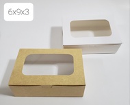 Pastry box 6x9x3 inches (100 pcs)