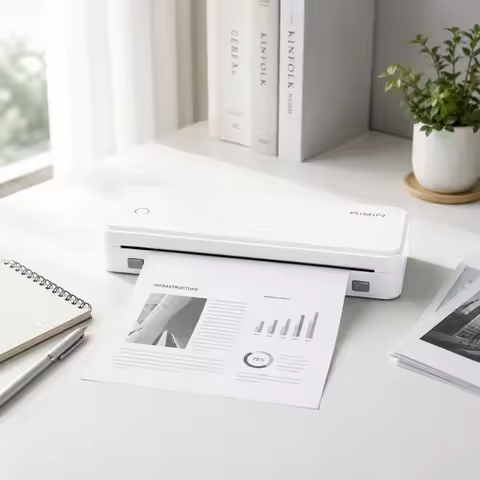AIYIN Direct A4 Portable Wireless Thermal Printer Mini Mobile Printer for Home Office Travel Study C