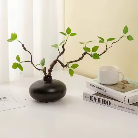 32.7 Inch Fresh Green Bud Fake Plant for Living Room Indoor Decoration Hotel Dining Table Floral Dec