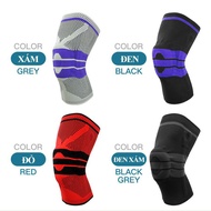 Băng bảo vệ đầu gối bó gối thể thao có đệm silicon chính hãng Aolikes AL-7721 (1 cái)