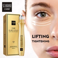 SENANA 24K Gold Bright Eyes Roll-on Serum Remove Dark Circles Anti-Aging Anti-Puffiness Moisturizing Firming Eye Care