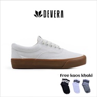 Devera Shoes - Bilguva White Gum Low Strap Shoes
