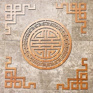 Hoa Văn Trang Trí Phòng Thờ Gỗ MDF Thái Lan Chống Ẩm Màu Cánh Gián (MS18)