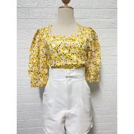 Yellow Daisy Crop Top