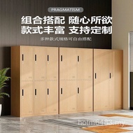 Locker Employee Wood Grain Multi-Locker Steel Locker Storage Tin Cabinet Dormitory Bag Cabinet Cabin