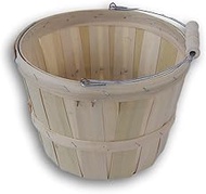 Wood Produce Basket, Fruit Basket, 1/2 peck, 1pk