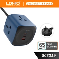 Ldnio 65W GaN Power Socket UK Plug Fast Charger for Home and Office SC3319