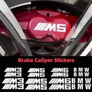 4pcs Car Caliper Sticker Tire Brake Cover Film For BMW M F10 F20 F30 G03 E43 E53 E63 E84 E83 E90 E92