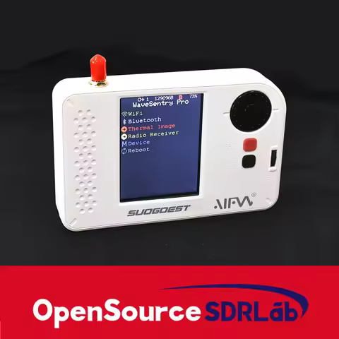 WaveSentry Portable ESP32 Marauder Multi-Tool – Radio Receiver, Thermal Imaging Camera, WiFi and Blu