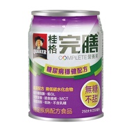 【QUAKER 桂格】完膳營養素糖尿病適用穩健配方 250mlx24瓶/1箱+贈2瓶