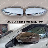 COVER SPION CHROME MOBIL NEW AGYA AYLA TIPE R 2020 2021 2022 -RM3 Variasi
