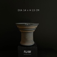 FLYER黑泥系列 塊根多肉植物陶盆器 龍舌蘭象牙宮盆器