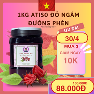 1kg Atiso Đỏ Ngâm Đường Phèn ( dạng lỏng có hoa ) Siro Syrup Đa