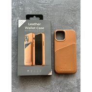 Second hand majjo leather wallet Case (TAN) iPhone 13 Mini