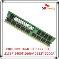 Hynix DDR4 16GB 32GB 2133P 2400T 2666V 2933Y 3200A 2RX4 PC4 2133MHz 2400MHz ECC REG RDIMM RAM 32G Se