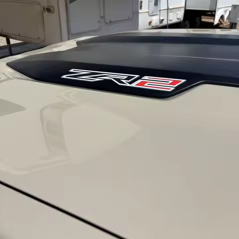 2x Car Styling Sticker Compliance with ZR2 Decal Colorado Silverado Truck Replacement Bed Side Repla