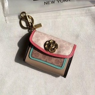 限量款式Coach parker wallet 山茶花 掛飾 鎖匙包 purse earphone holder 散紙包 coins bag 卡包 袋 手袋