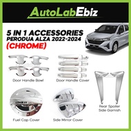 🔥CHROME🔥  Perodua Alza 2022-2024 NEW Alza Car Interior Exterior Accessories Alza Baru