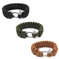 New Style 7-Core Outdoor Rope Bracelet Bracelet Emergency Life-Saving Rope Bracelet Bracelet Whistle