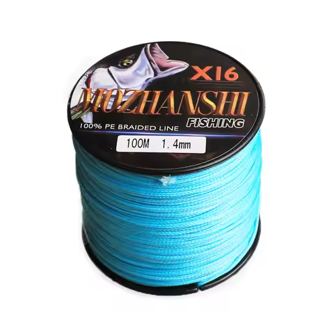 MOZHANSHI 16 Strands 100M Super Strong 0.16MM-2.5MM 100% PE Braide Multifilament Fishing Line Materi