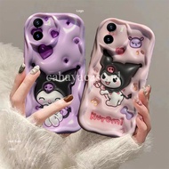 [Gcc04] For Vivo V27 V27e Y36 Y27 4g 5g V29e Y100 Y03 V30 Case Oval Wave Silicone Cute Motif Kur0m1 