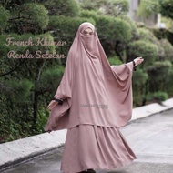 Jual French Khimar Renda Setelan Rok Couple Ibu Anak Berkualitas