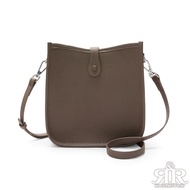2R Aish Cowhide Echire style Portable Crossbody Bag Gray Khaki