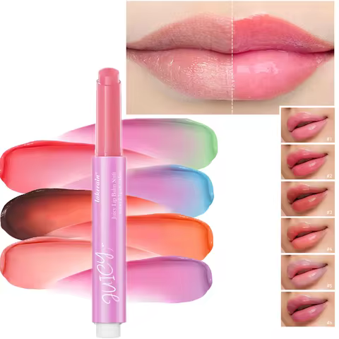 juicy lip balm gloss Color Change Hydrating & Nourishing Lip Gloss Balm with Vitamin E Lip Balm Long