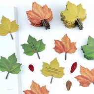 Simulation Maple Leaf Post-it Notes Student Cartoon Post-it Notes Tearable Can Paste Wish Post @-