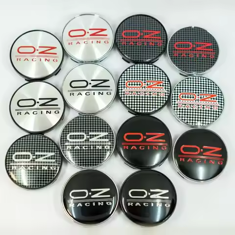 6 COLORS 60MM OZ Racing Car Wheel Center Hub Caps Car Emblem Badge Logo Wheel Center Cap Label Car S