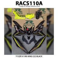 Rapido Cover Set Assembly Y15ZR V1 MX-King (22) (Sticker Tanam)