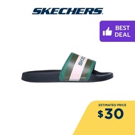 Skechers Women Cali Side Lines 2.0 Slides - 897921-BKGR