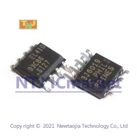 50 PCS AT93C86-10SI-2.7 SOP-8 AT93C86 93C86A SU27 93C86 16K-Bit 3-wire Serial EEPROM Memory Chip IC