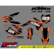 STICKER KTM 85 2013 - 2016 FULLBODY STICKER KTM 85 2013-2016