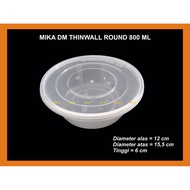 Thinwall Dm Round 800 ML Mica Bowl/ Salad Bowl/ Gulai Cup/ (25 Pcs)