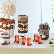 HSHELAA 10Pcs Western Cowboy Glasses, 1 Oz Transparent Mini Cowboy Boot Glasses,  Plastic Shot Glass