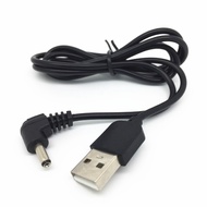 White/black 90 Angle PC USB Male To 5V DC 3.5mm X 1.35mm Barrel Connector Power Cable Cord Adapter 1