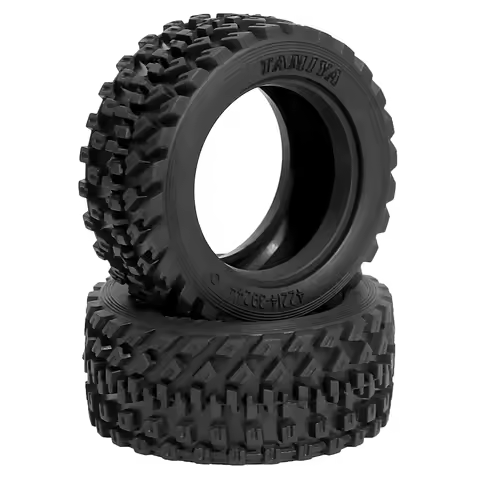 2pcs 60mm Rubber Tire Wheel Tyre 51427 For RC Car TAMIAY M03 M04 M05 MB01 MF01 XM01 SW01 T301 1/14 M