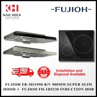 FUJIOH FR-MS1990 R/V 900MM SUPER SLIM COOKER HOOD + FH-ID5230 INDUCTION HOB BUNDLE