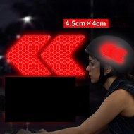 2PCS/Set Safety helmet Reflective Arrow Sign Tape Warning Safety Sticker  Bumper Trunk Reflector Tape Car Styling Sticker