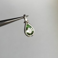 亞歷山大變色石吊墜 純銀高品質人工培育雙色寶石項鍊